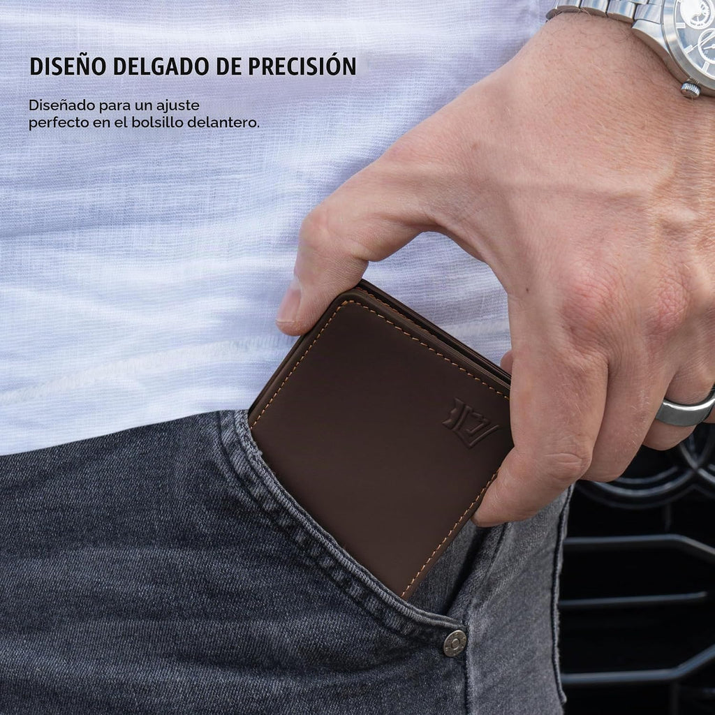 Kings Loot Cartera para hombres, bloqueo RFID, bolsillo para efectivo