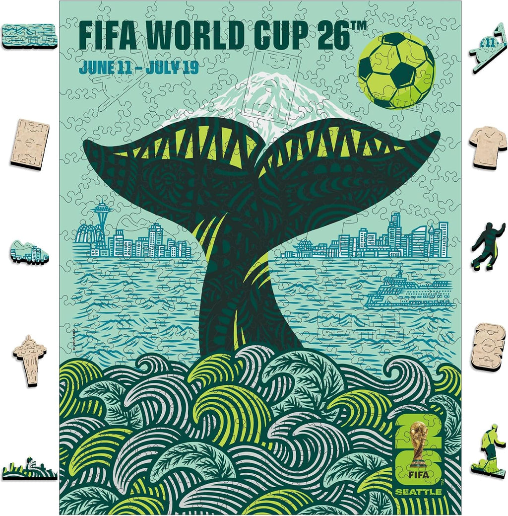 Copa Mundial de la FIFA 2026 200 piezas rompecabezas de madera Seattle City