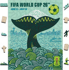 Copa Mundial de la FIFA 2026 200 piezas rompecabezas de madera Seattle City