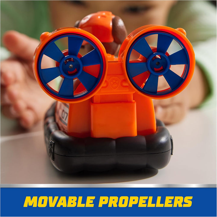 PAW Patrol, Hovercraft de Zuma, vehículo de juguete con figura de a...