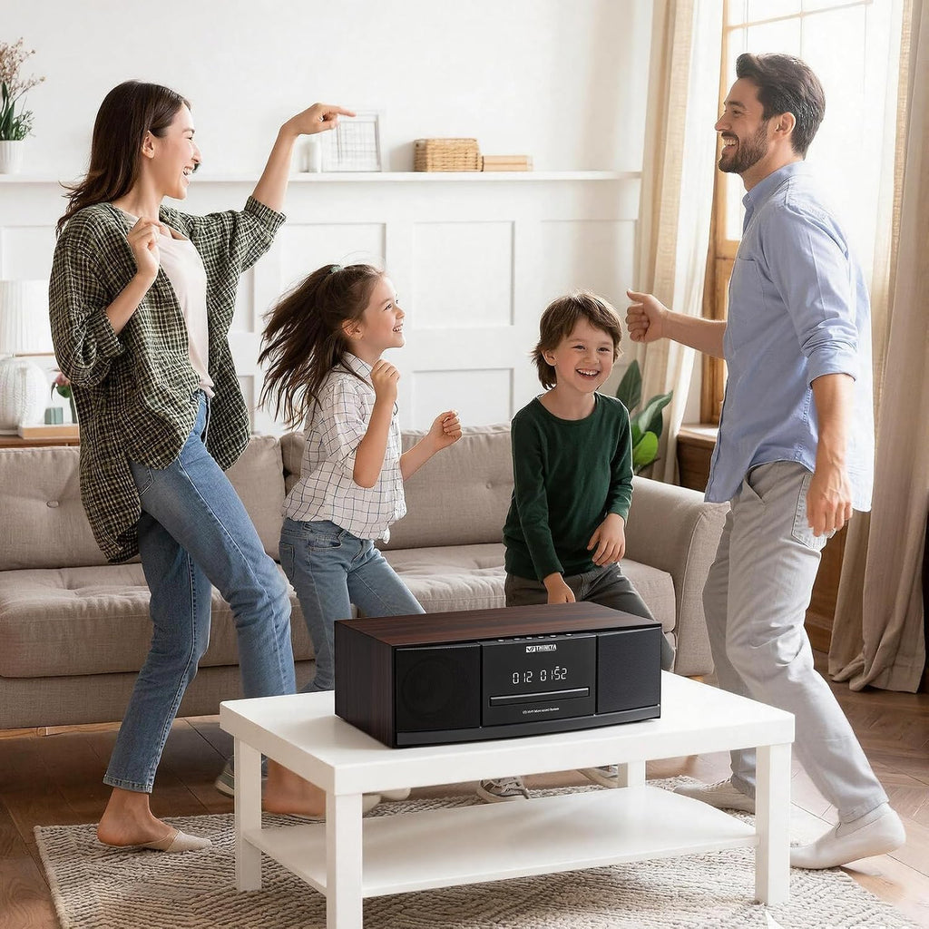Sistema estéreo para el hogar Bluetooth con reproductor de CD