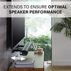 SANUS Paquete de montaje para TV: soporte de pared de movimiento completo premium para televisores grandes de hasta 90 pulgadas + soporte de TV de barra de sonido diseñado para barra de sonido Sonos