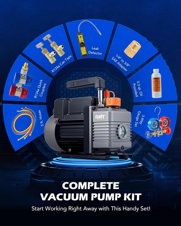 Orion Motor Tech - Bomba de vacío de aire acondicionado y juego de...