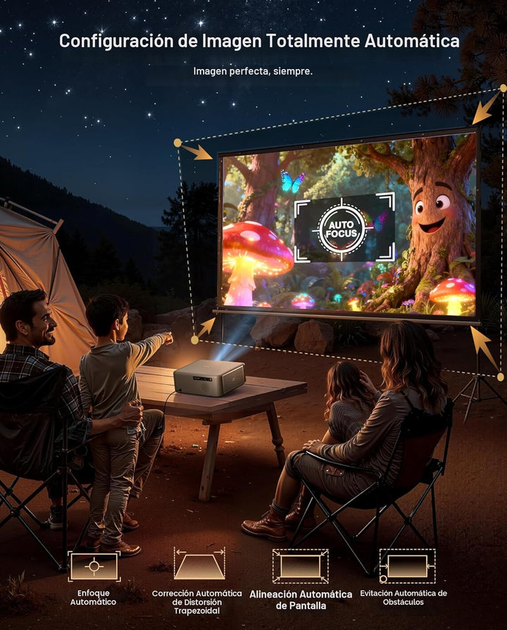 Aurzen EAZZE D1 MAX - Proyector inteligente Google TV compatible co...
