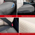 Funda de Asiento de Automóvil para Lujo y Comodidad - Cuero PU, Antideslizante, Protección de Envoltura Completa con Bolsillo de Almacenamiento para Cojín Inferior - Ajuste Universal para el