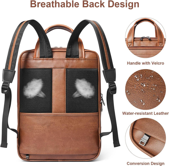 Shrrie Mochila para laptop de 15.6 pulgadas, mochila de trabajo de...