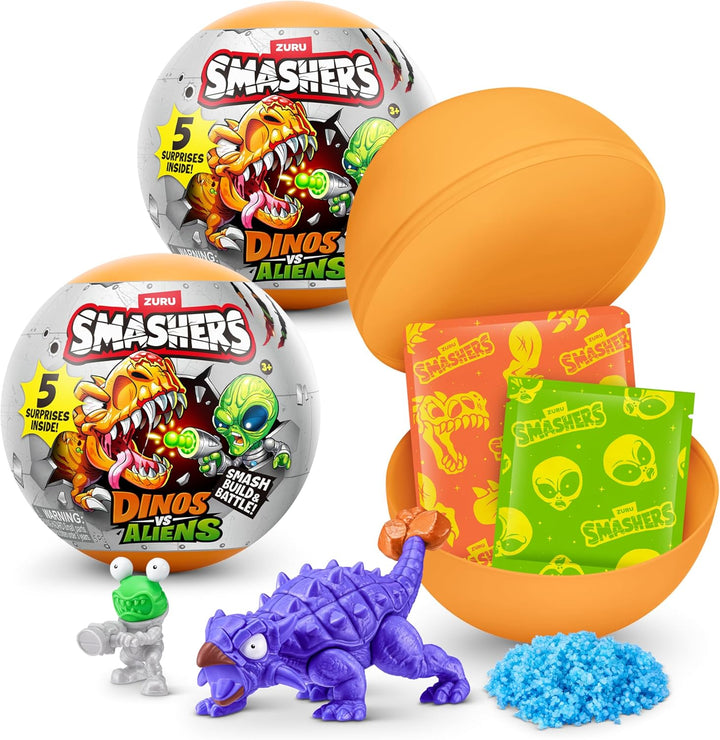 Smashers Dino vs Aliens Planet - Paquete de 2 por ZURU -