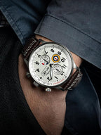 Reloj analógico AV-4011 Hawker Hurricane, con mecanismo de cuarzo japonés, con correa de piel, de AVI-8