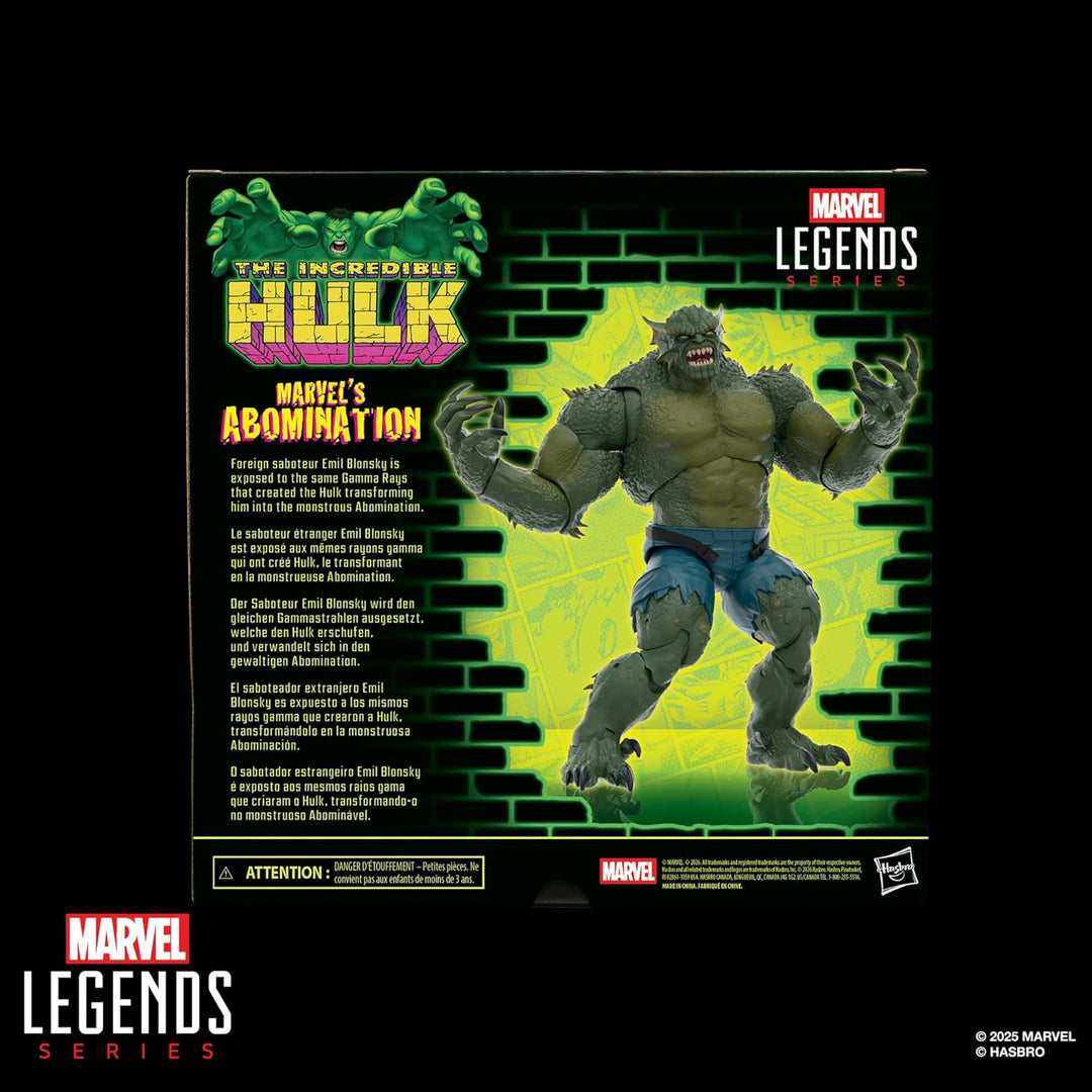 Marvel Legends Series Abomination Hulk Comics Figura de