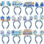 24 diademas de Hanukkah, 12 estilos de recuerdos de fiesta