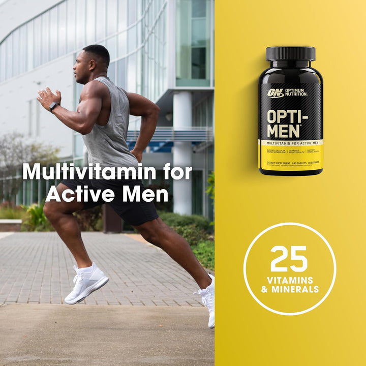 Optimum Nutrition Opti-Men - Multivitamínico diario para hombres, s...