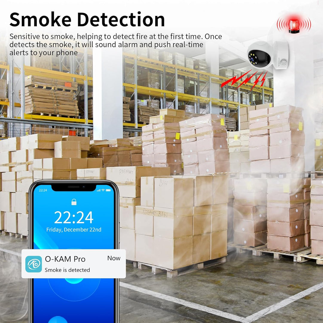 VSTARCAM Cámara de seguridad para interiores 2K con detección de hu...
