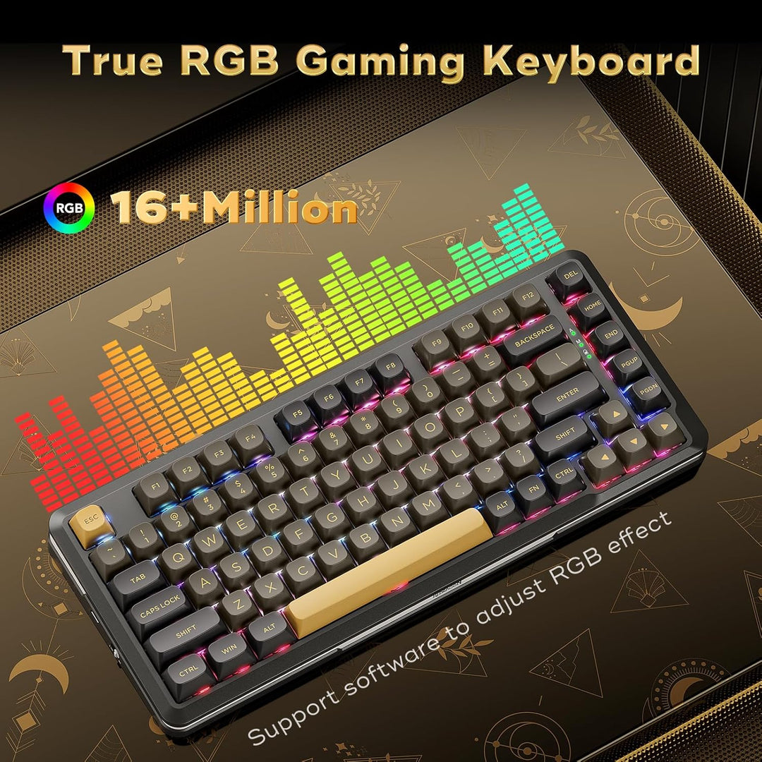 Redragon K738 Teclado mecánico inalámbrico, teclado de juego RGB mo...