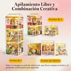 Rolife Super Creator - Juego de construcción de casas de plástico en miniatura con LED, adecuado para figuras pequeñas, juguetes de construcción, kit de diorama, regalos para adolescentes y adultos (Hong Kong Bites Cafe)