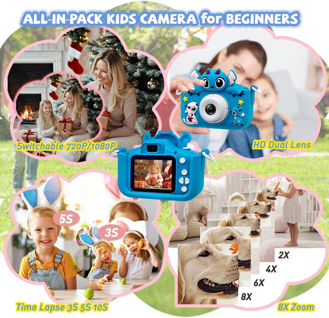 Cámara para niños, cámara digital para niños pequeños, cámara de ju...