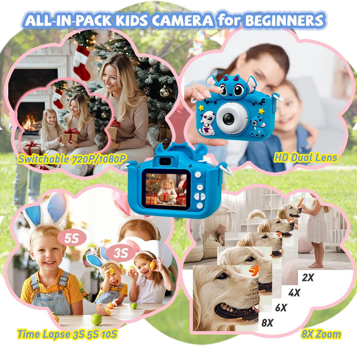 Cámara para niños, cámara digital para niños pequeños, cámara de ju...