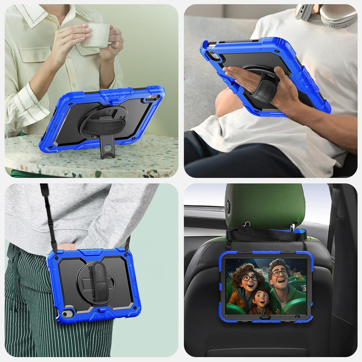 SEYMAC - Funda para iPad A16 de 11ª/10ª generación de 11/10.9 pulgadas