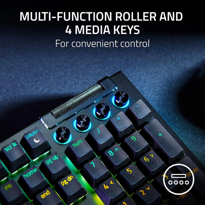 Razer BlackWidow V4 Teclado Mecánico para Juegos: Interruptores Ama...