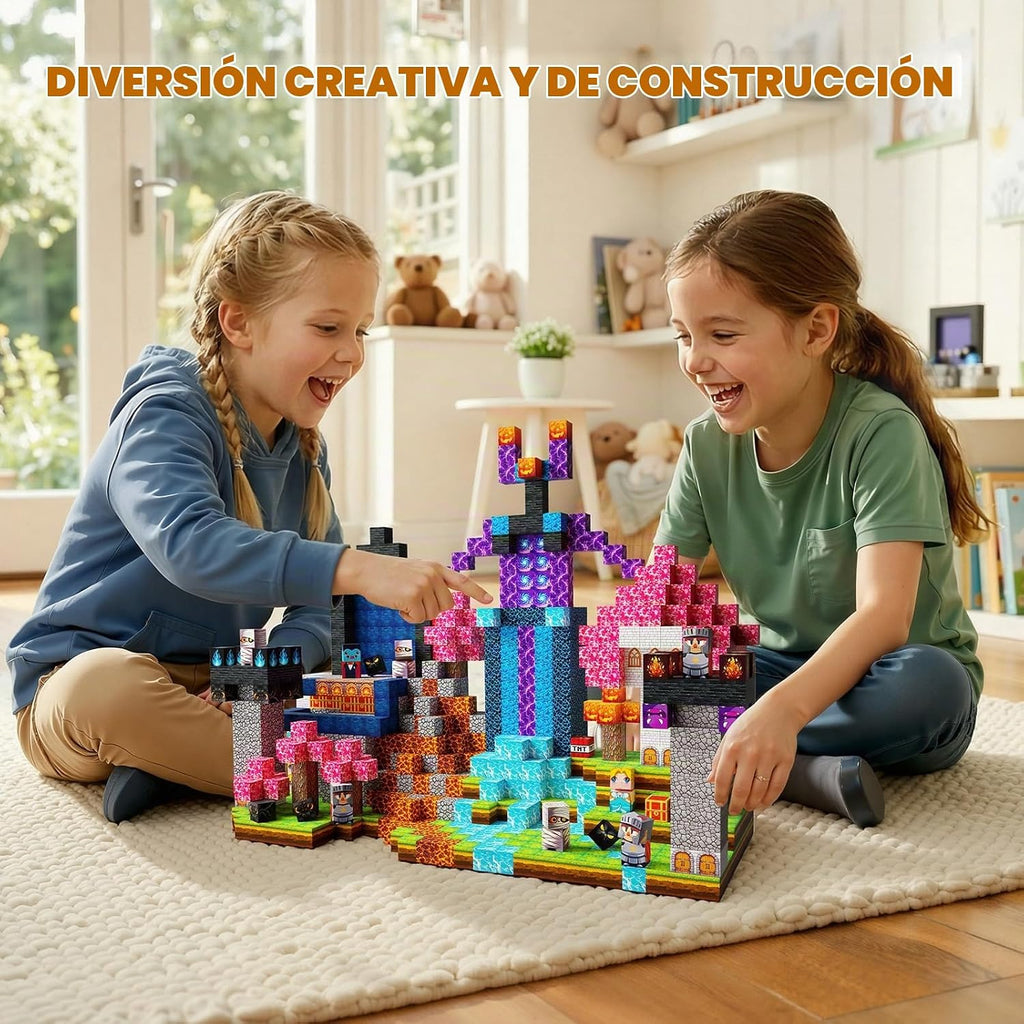 Bloques de construcción magnéticos STEM juguete para niños a partir