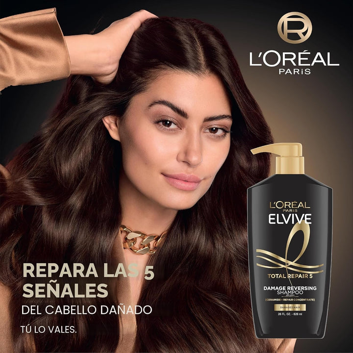 L'Oreal Paris Elvive Total Repair 5 Champú y acondicionador rep...