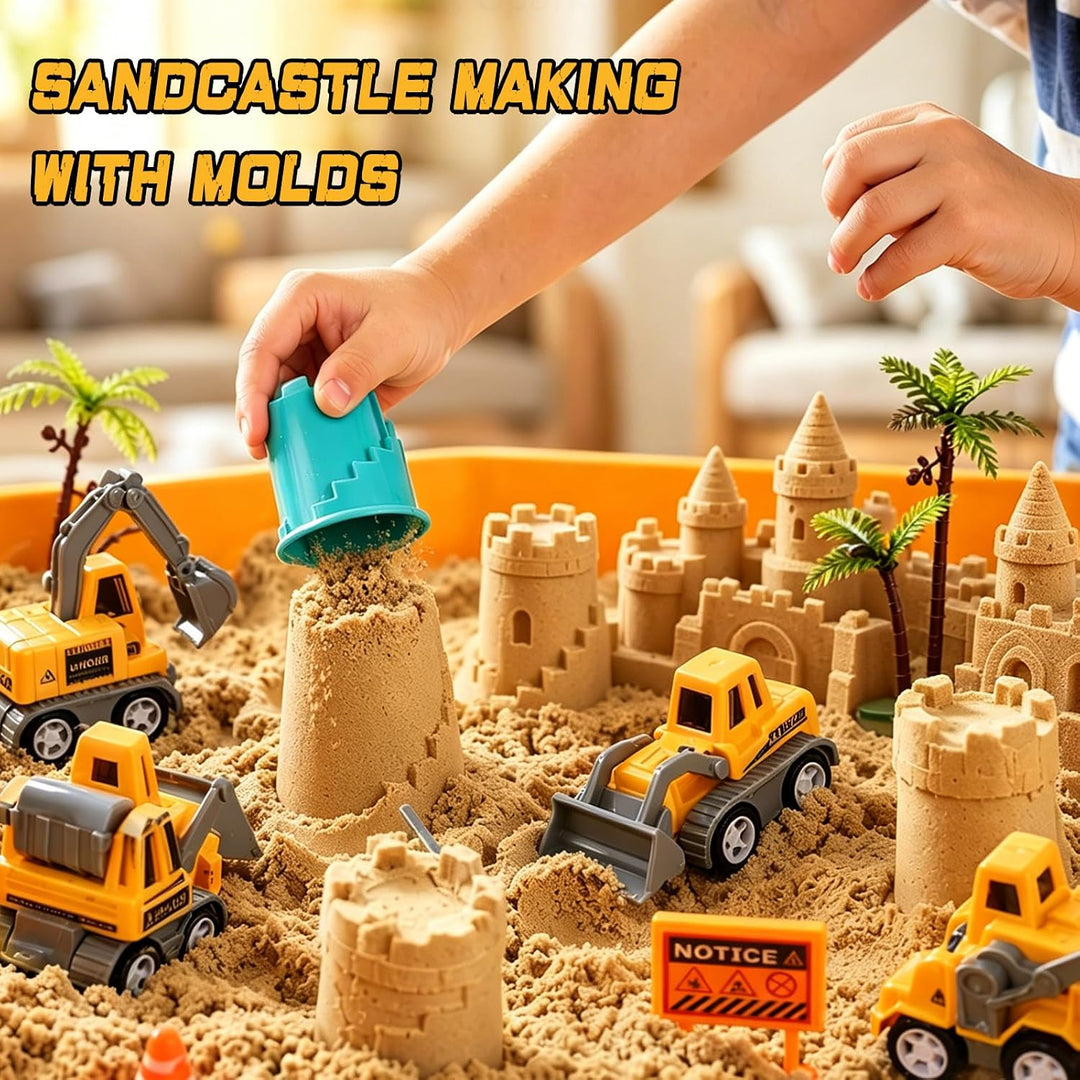 JOYSINTOY Contenedor sensorial de construcción para niños pequeños,...