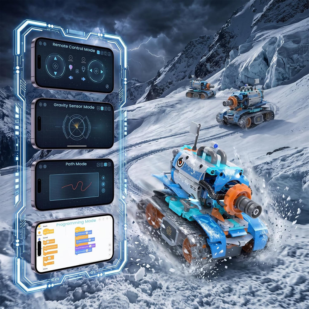 Kits de construcción de robots STEM 5 en 1 para niños de 6 a 12 años, aplicación y RC STEM dinosaurio robot juguetes de construcción para edades de 8 a 13 años, 886 piezas