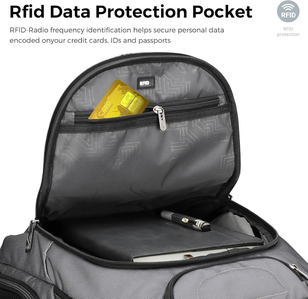Swissdigital Terabyte - Mochila para laptop de negocios grande con...