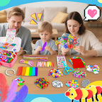 SMILESSKIDDO Suministros de manualidades para niños, más de 1400 piezas de