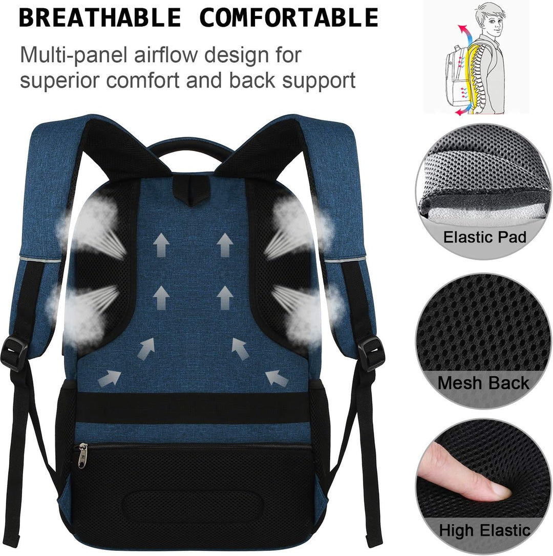 Mochila para laptop, viajes de negocios, antirrobo, delgada y durad...
