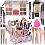Kit de maquillaje para mujeres, adolescentes, niñas, kit completo d...