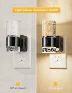 L LOHAS LED Luz nocturna, luces nocturnas regulables que se enchufan la