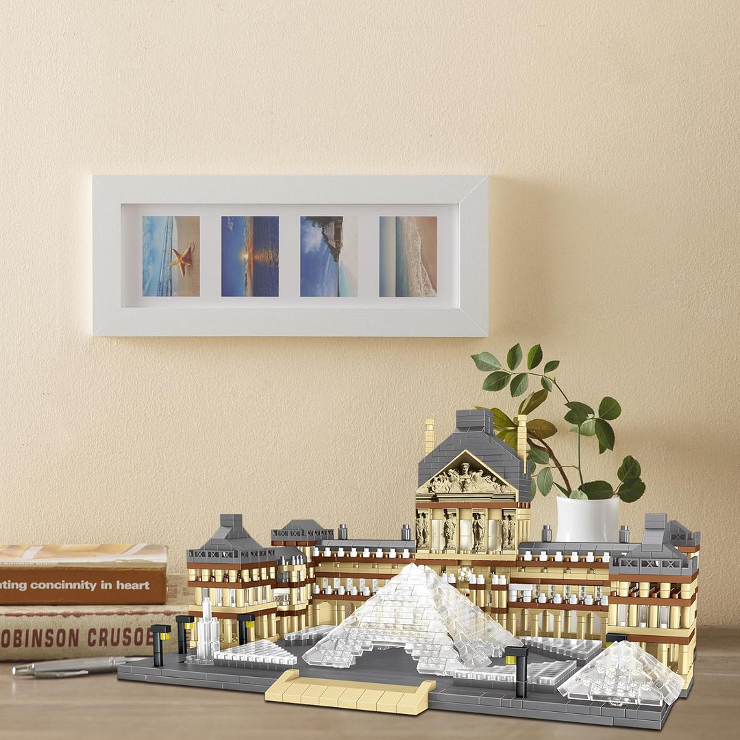 CSNRHG Juego de bloques de construcción modelo Museo del Louvre de...