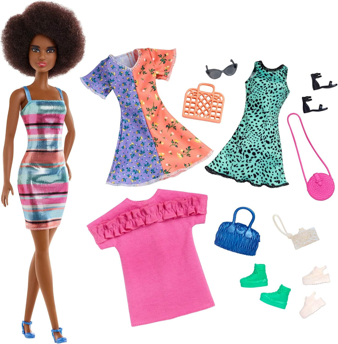 Barbie Muñeca de fiesta de moda y accesorios