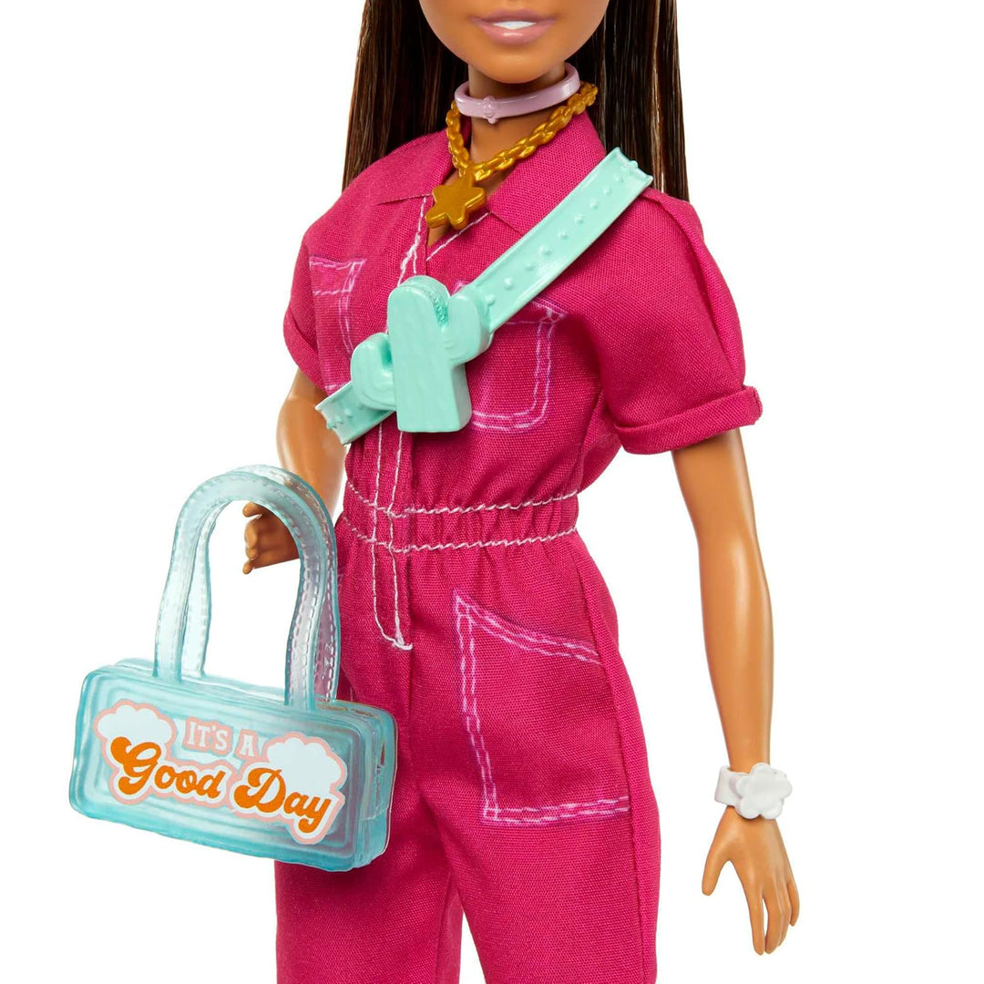 Barbie Muñeca en mono rosa de moda con accesorios y cachorro de mas...
