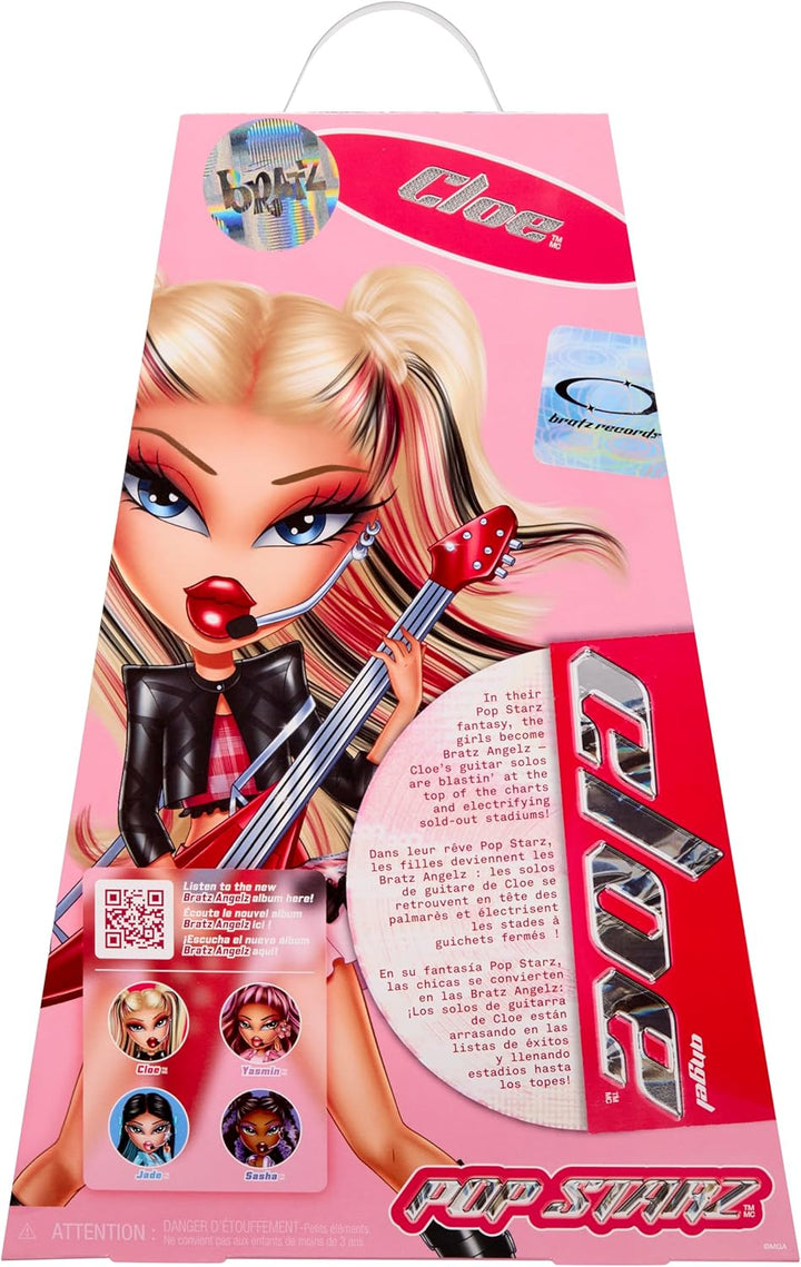 Bratz Pop Starz Cloe Muñeca de moda con accesorios y amuleto