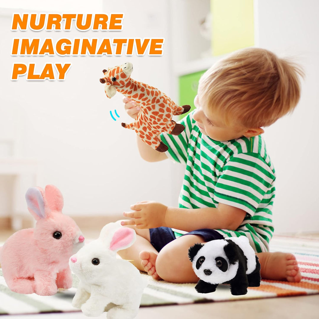 Hopearl Crawling Panda - Juguete electrónico interactivo de peluche...
