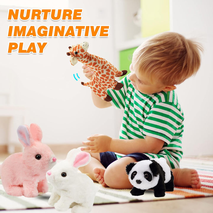 Hopearl Crawling Panda - Juguete electrónico interactivo de peluche...