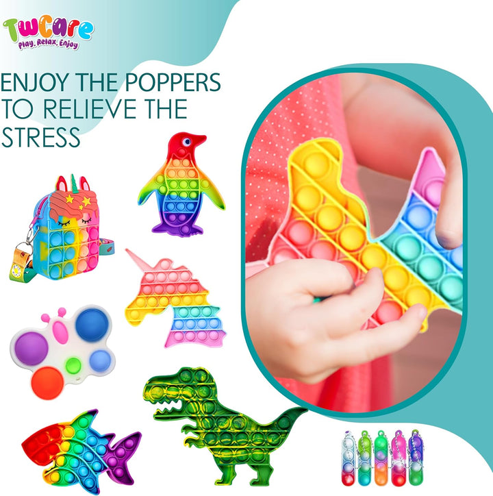 Paquete de 120 juguetes fidget set de regalos sensoriales