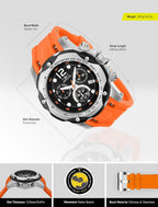 Invicta Speedway 2.008 in Reloj de cuarzo de silicona para hombre