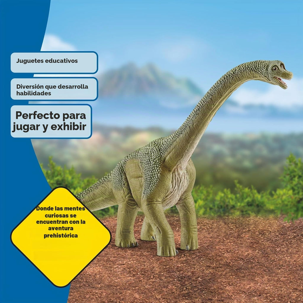 Schleich 14581 - Figura de dinosaurio de juguete de Brachiosaurus, para niños a partir de 4 años