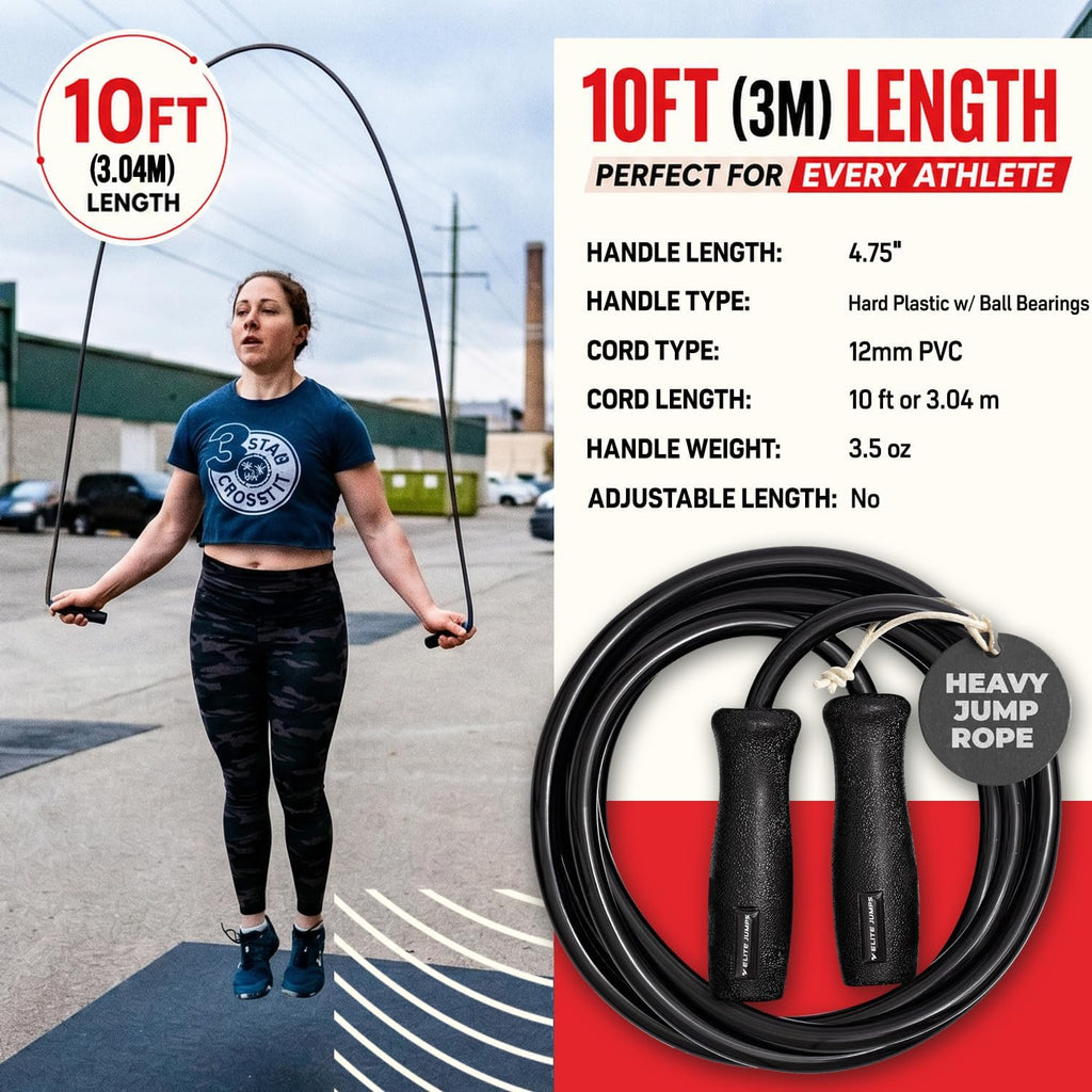 Elite Jumps Muay Thai 2.0 - Cuerda de saltar con peso para MMA