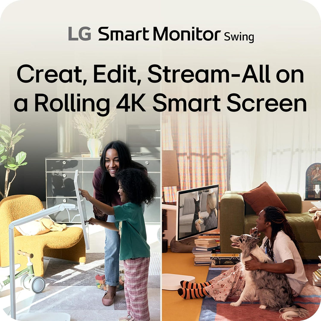 LG Smart Monitor Swing 32U889SA-W 32 pulgadas 4K UHD (3840x2160) IP...