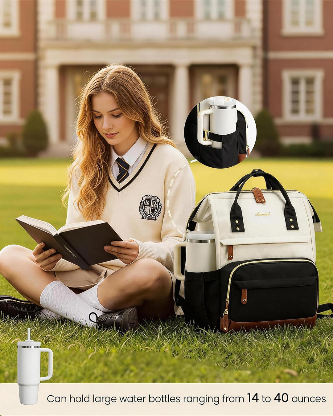 LOVEVOOK - Mochila para computadora portátil para mujeres, mochila...