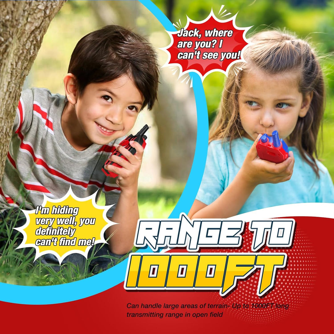 Walkie Talkies recargables para niños: juguetes de regalo para niño...