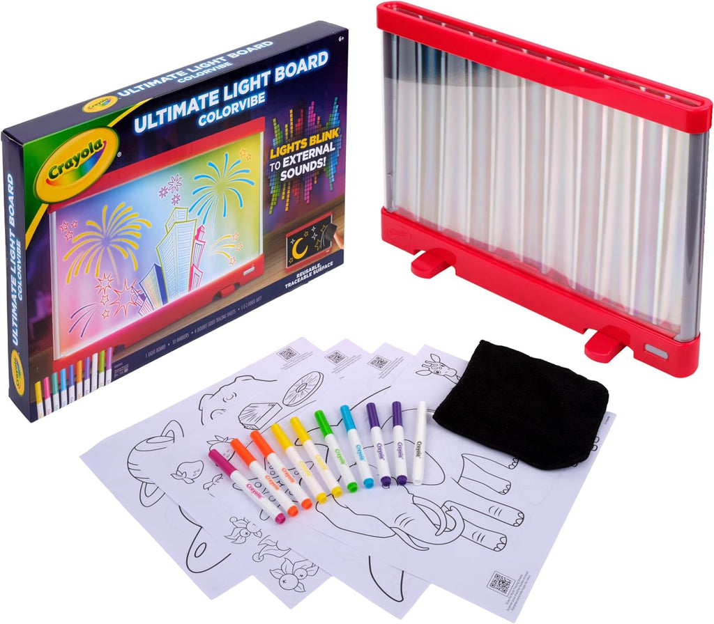 Crayola Ultimate Light Board ColorVibe, tableta de dibujo reactiva con