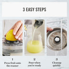 Martha Stewart Exprimidor eléctrico de cítricos y extractor de jugo, lino