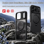 CASEKOO - Funda oficial negra para iPhone 18 Pro con soporte magnético giratorio de 360 grados