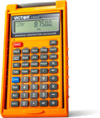 Victor Calculadora de Construcción Avanzada C6000 con Estuche Protector Muestra en Formas Fraccionarias o Dimensionales Perfecta para Carpinteros, Renovadores, Constructores, Contratistas, Estimadores