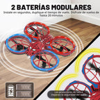 Drone para niños con luz LED RC Quadcopter Full Propeller Guards Spider
