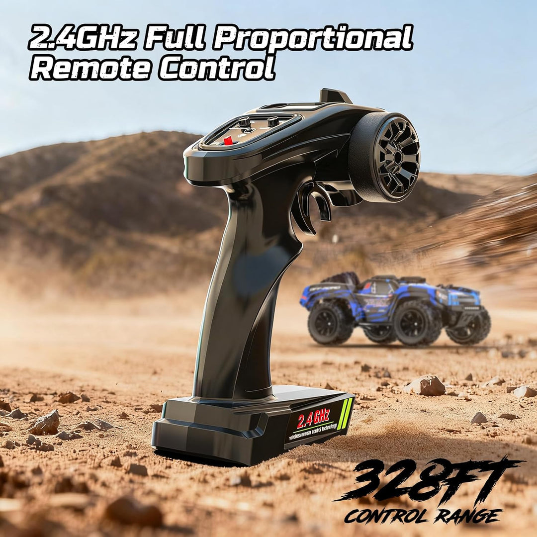 DEERC Autos RC 1\/12 de 45 KPH, Camión RC 4WD de Alta Velocidad de...
